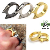 انگشتر ضربه زن استیل ضد زنگ - Knock ring دفاع شخصی