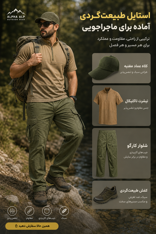 تیشرت تاکتیکال Y مناسب کوهنوردی
